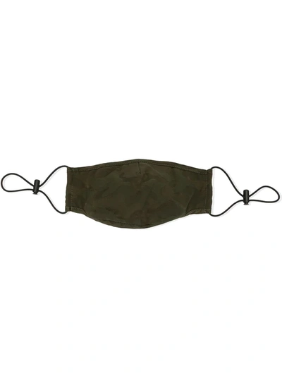 Shop Mostly Heard Rarely Seen Camouflage Print Face Mask In Green