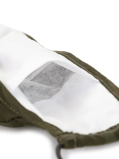 Mostly Heard Rarely Seen Camouflage Print Face Mask In Green