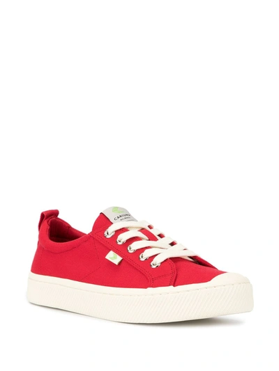 Shop Cariuma Oca Low-top Canvas Sneakers In Red