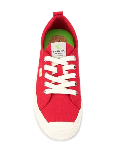 Shop Cariuma Oca Low-top Canvas Sneakers In Red