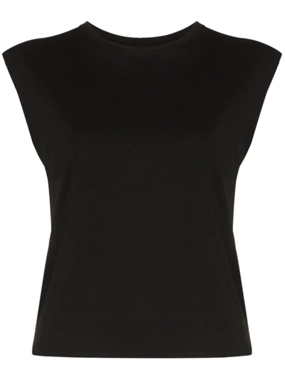 Shop Frame Sleeveless Tank Top In Black