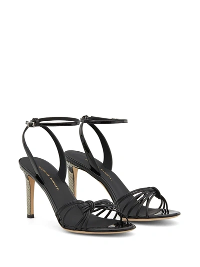 Shop Giuseppe Zanotti Ylenia 105mm Strappy Sandals In Black