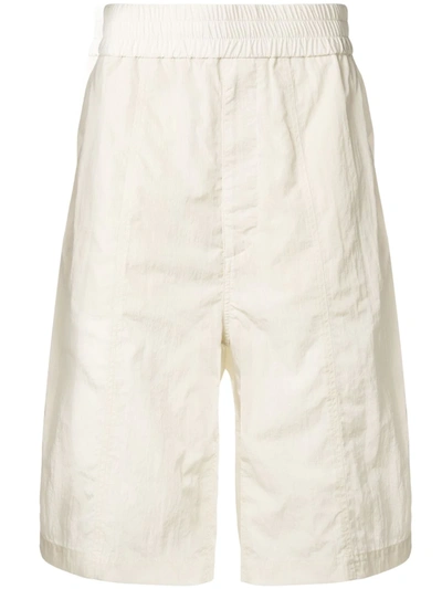 Shop Ami Alexandre Mattiussi Oversized Track Shorts In White