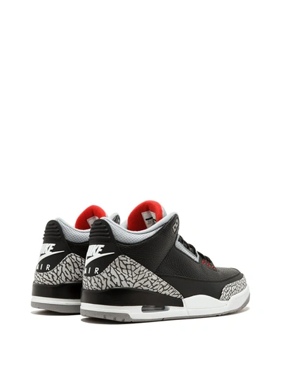 Jordan Air  3 Retro Og "black/cement" Sneakers In Black