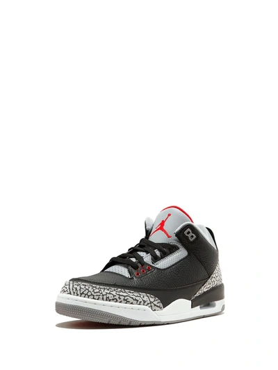 Jordan Air  3 Retro Og "black/cement" Sneakers In Black