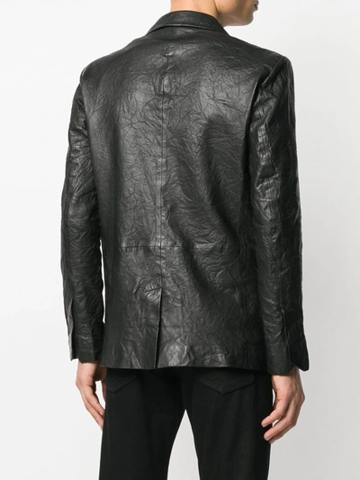 Shop Zadig & Voltaire Crinkle Effect Blazer In Black