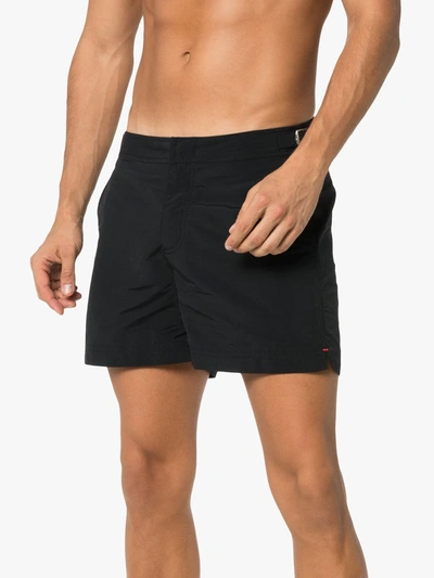 Shop Orlebar Brown Setter Swim Shorts In Black