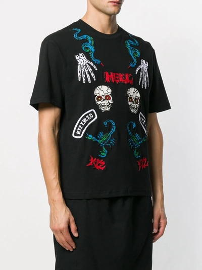 Shop Ktz Hell Print T-shirt In Black