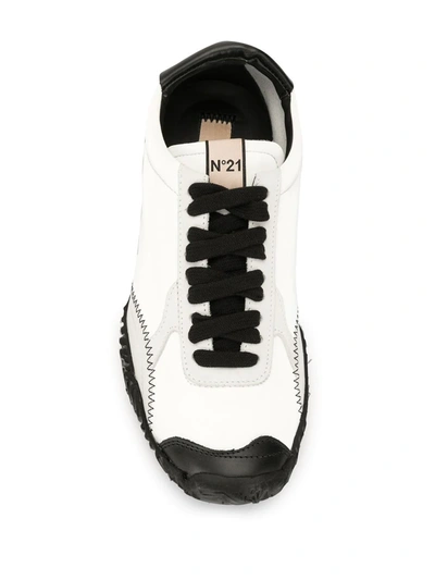 Shop N°21 Logo Detail Low-top Sneakers In White