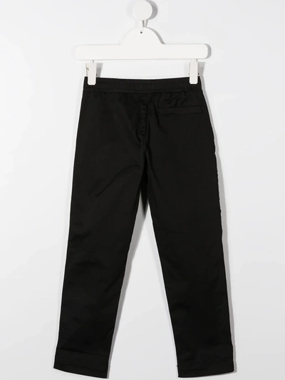 Shop Kenzo Logo-tape Track Trousers In Black
