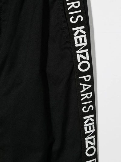 Shop Kenzo Logo-tape Track Trousers In Black