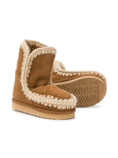 Shop Mou Mid-calf Eskimo Boots In Brown