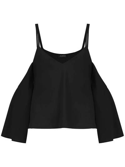 Shop Olympiah Titicaca Cropped Top In Black