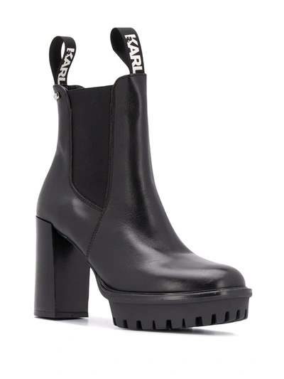 Shop Karl Lagerfeld Voyage Iv Ankle Boots In Black