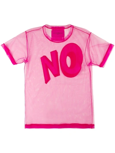 Shop Viktor & Rolf The No Icon T-shirt In Pink