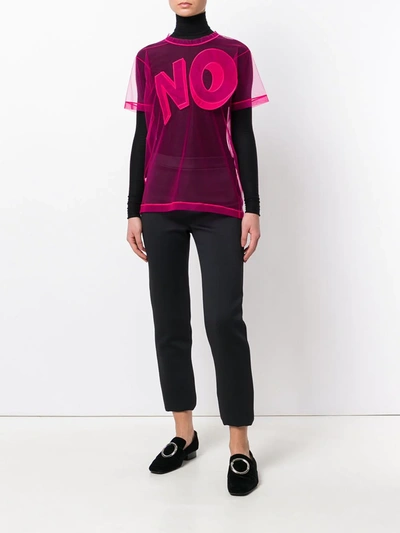 Shop Viktor & Rolf The No Icon T-shirt In Pink