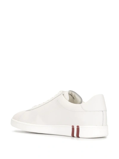 Shop Bally Asher Low-top Leather Sneakers In White