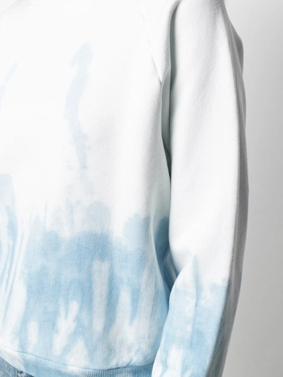 Shop Nili Lotan Tie Dye Print Sweatshirt In Blue