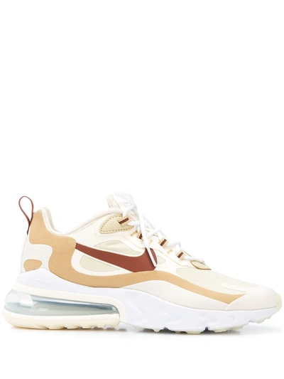 Shop Nike Air Max 270 React Chunky Heel Sneakers In Neutrals