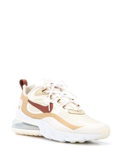 Shop Nike Air Max 270 React Chunky Heel Sneakers In Neutrals