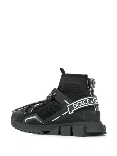 Shop Dolce & Gabbana Sorrento High-top Trekking Sneakers In Black