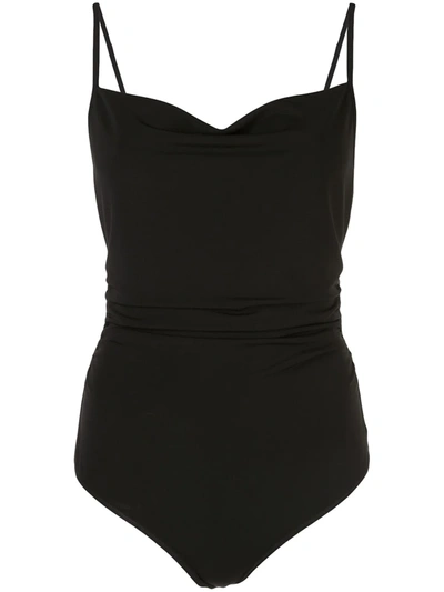 Shop Cinq À Sept Marta Sleeveless Bodysuit In Black