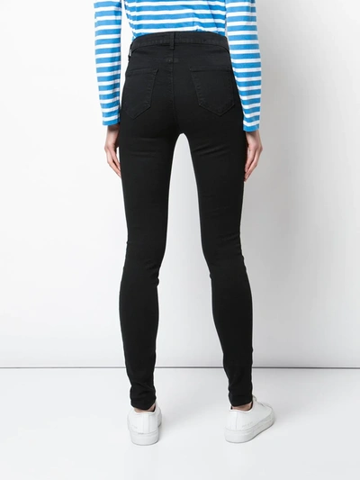 L Agence Margot High-rise Sateen Skinny Jeans In Blue