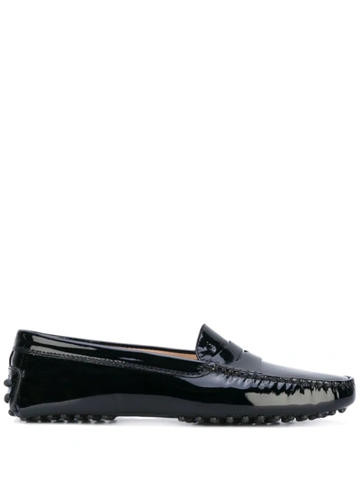 Shop Tod's Classic Loafers In Black