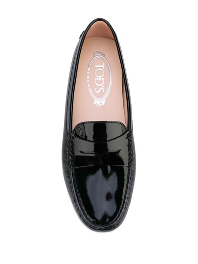 Shop Tod's Classic Loafers In Black