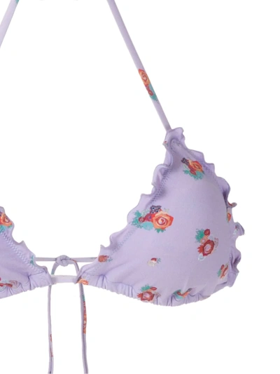 Amir Slama Printed Bikini Set In Purple