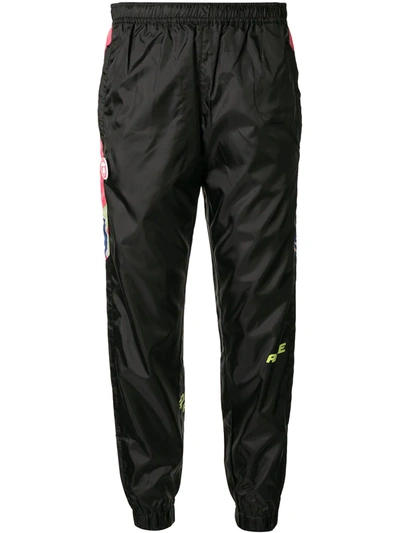 Shop Aape By A Bathing Ape Graphic-print Track Pants In Black