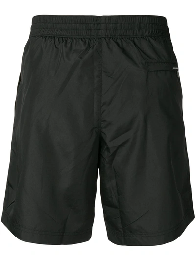 Shop Dolce & Gabbana Drawstring-waistband Swim Shorts In Black