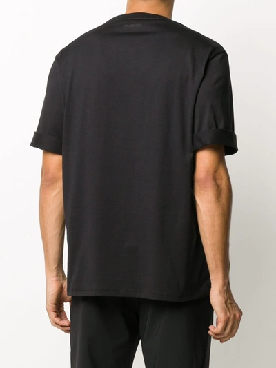 Shop Neil Barrett Ziggie Bear Print Cotton T-shirt In Black
