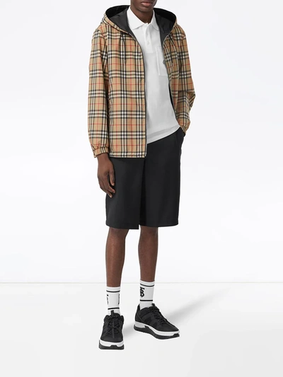 Shop Burberry Reversible Vintage Check Jacket In Neutrals