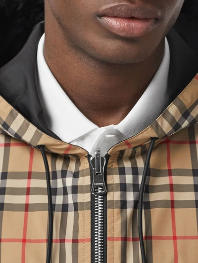 Burberry Reversible Vintage Check Jacket In Neutrals