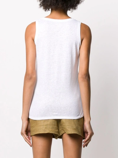 Shop Majestic Boxy Fit Vest Top In White