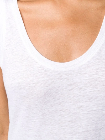 Majestic Basic Soft Touch Scoop-neck Tank In White