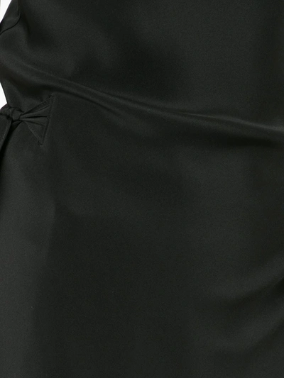 Peter Cohen Victor Wrap-style Silk Dress In Black