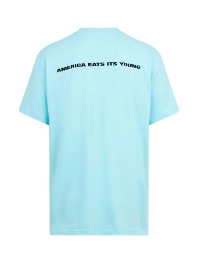 Shop Supreme America Eats Its Young T-shirt In 蓝色