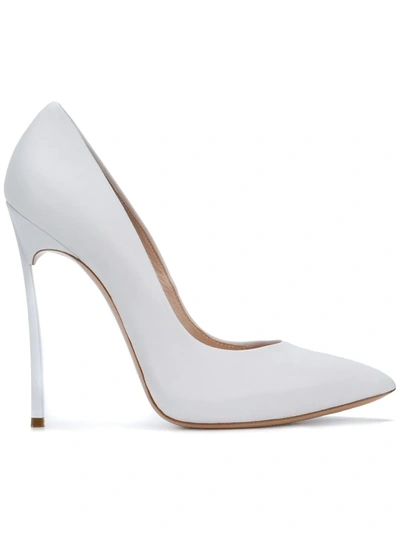 Shop Casadei Blade Pumps In White