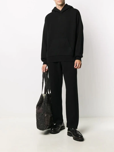 Barrie Ideal Rib-trimmed Oversized Hoodie In Black