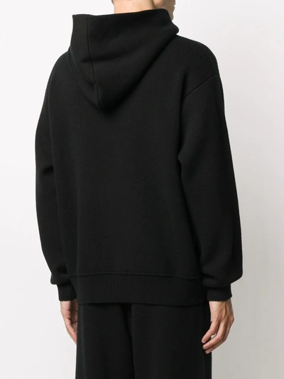 Shop Barrie Ideal Rib-trimmed Oversized Hoodie In Black
