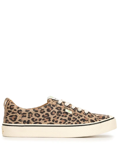 Shop Cariuma Oca Low-top Leopard Print Suede Sneakers In Brown