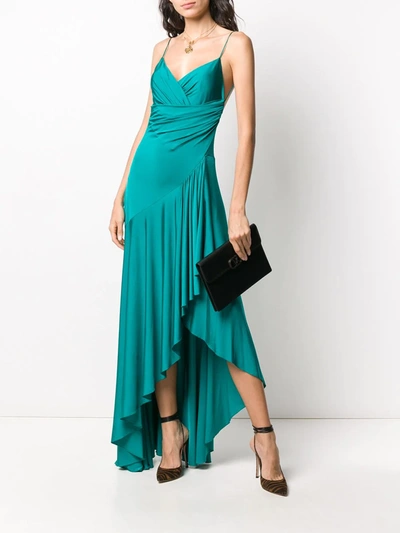 Shop Alexandre Vauthier Open-back Asymmetric Dress In Green