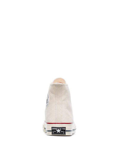 CONVERSE WHITE CHUCK TAYLOR ALL STARS 70 CANVAS HIGH TOP SNEAKERS - 白色