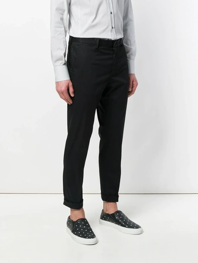 Shop Dolce & Gabbana Classic Chinos In Black