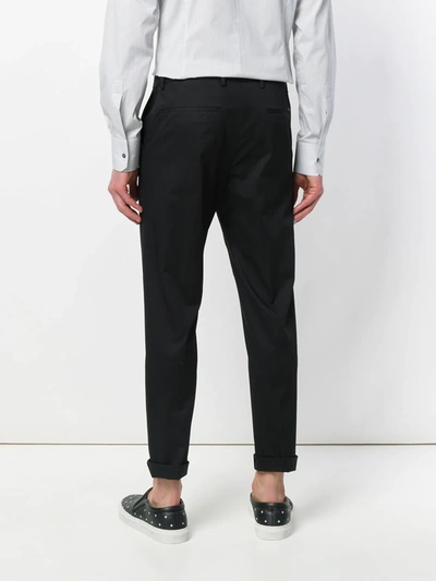 Shop Dolce & Gabbana Classic Chinos In Black