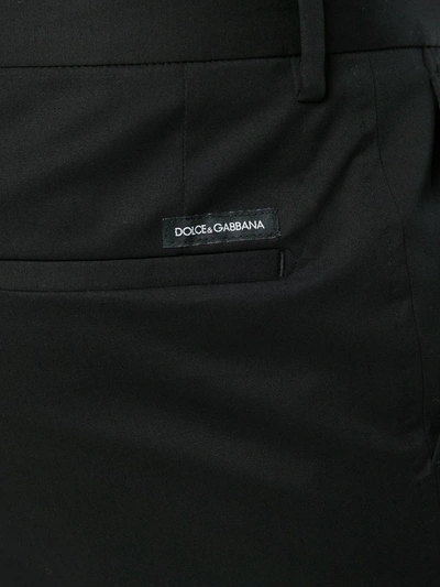 Shop Dolce & Gabbana Classic Chinos In Black