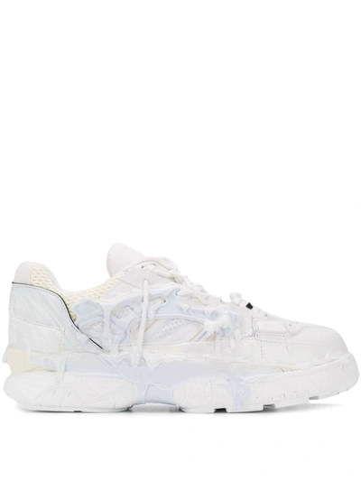 Shop Maison Margiela Fusion Low Top Sneakers In White