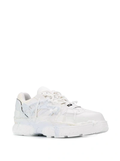 Shop Maison Margiela Fusion Low Top Sneakers In White